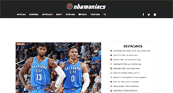 Desktop Screenshot of nbamaniacs.com